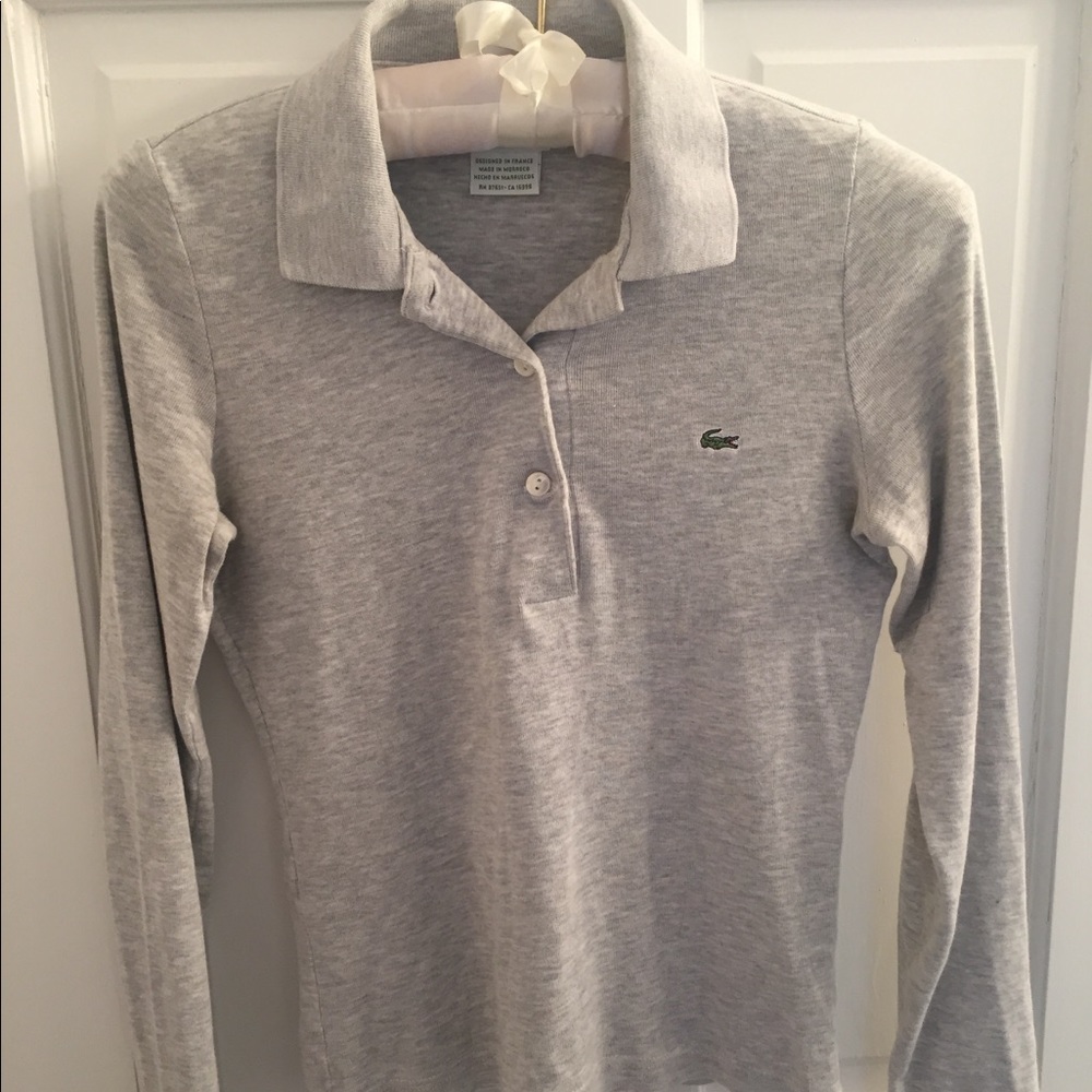 Authentic Lacoste polo long sleeved shirt